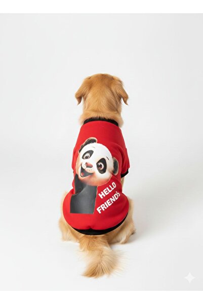 DOGİ&DOG Large Breed Sweet Panda Dog Clothes Dog Sweati (11-45kg)