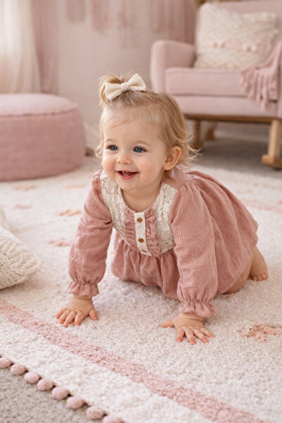 Babyhola 0-24 Months Lace Detailed Girl's Baby Dress 2016