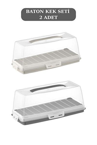 PONÇİK BEBEK Rectangular Baton Cake Pan with Lock 37cm the Price Is for 2 Pieces