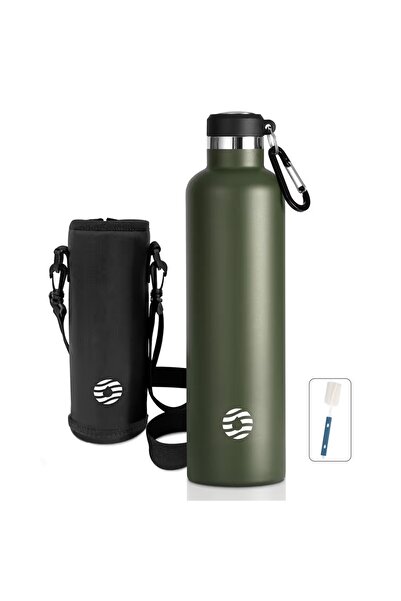 Feijian 1L Stainless Steel Thermos, Leakproof, for Carbonated Drinks and Coff...