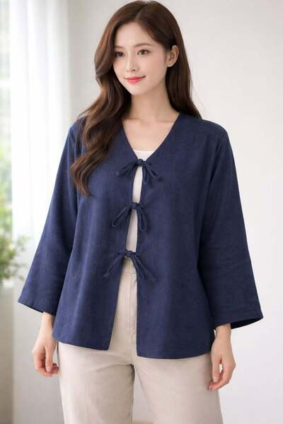 ModaPlaza Women's 3 Thread Cashmere Cardigan 21161