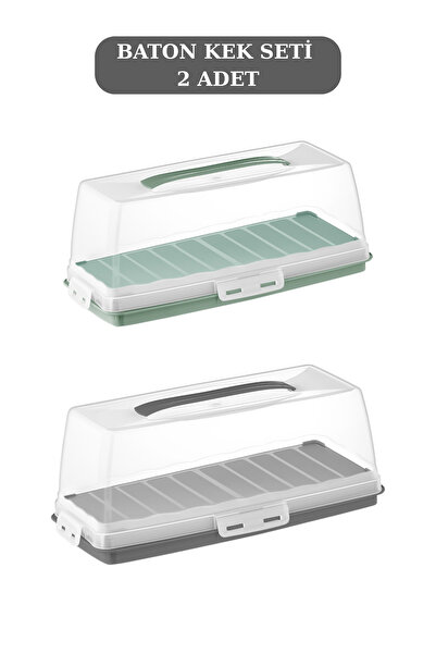 PONÇİK BEBEK Rectangular Baton Cake Pan with Lock 37cm the Price Is for 2 Pieces