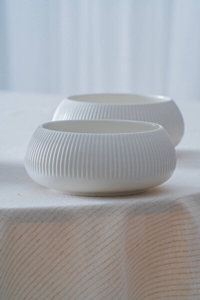 ACAR Bianco Perla Porselen Yuvarlak Kase - 14 cm