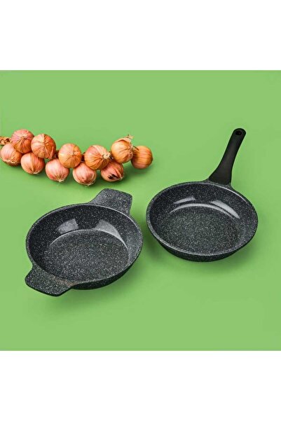 ThermoAD Zest 2'li Tava ve Sahan Seti - Siyah - 20 cm