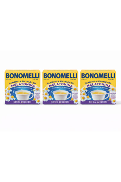 Bonomelli Soluble Chamomile with Melatonin – 72 g, 16 Sachets, Sugar-Free, wi...
