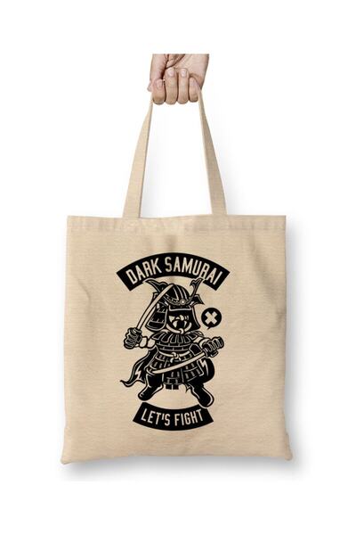 Toyaso Japanese Dark Samurai Lets Fight Star Wars Tote Bag Long Handle Shoppi...