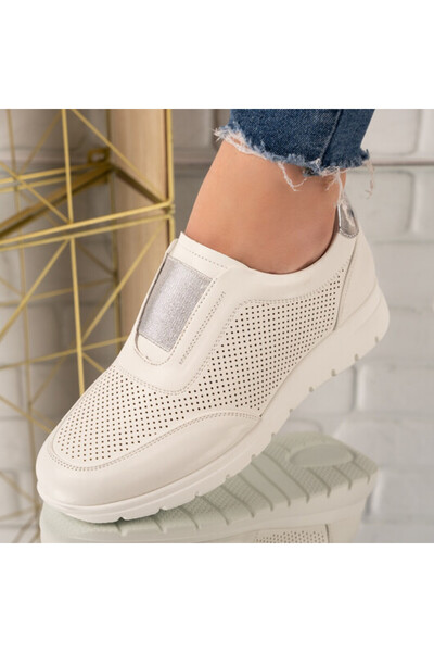 Sofia Store Sneakersi dama din piele ecologica perforata Mahinur