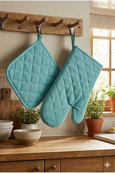 Miabella Home قفازات الفرن، قفازات المطبخ المقاومة للحرارة، قفازات مقاومة للح...