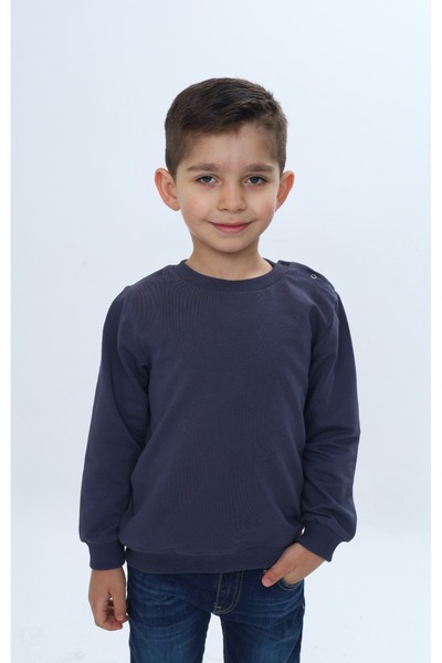 Toontoy Hanorac pentru băieți Relax Fit guler rotund cu fixare pe umeri tricou