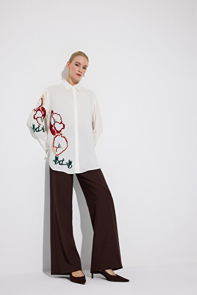 Touché Privé NAKIŞLI VISCOSE SHIRT