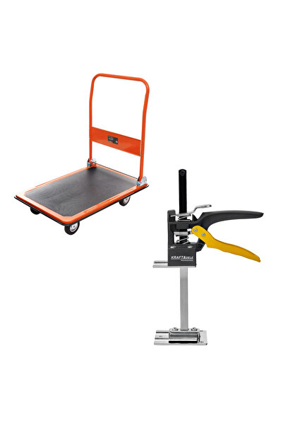 Kraft&dele set de transport și asamblare, cărucior 300 kg + ridicător manual ...