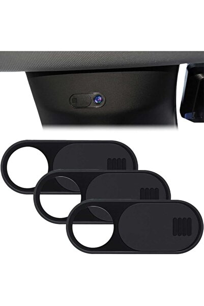 The Bros 3 قطع غطاء كاميرا المقصورة المنزلق لسيارات تسلا موديل 3 Y X S، واقي ...