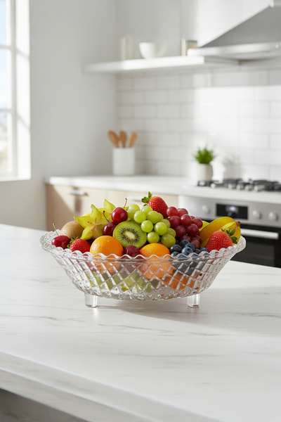 Home وعاء تقديم زجاجي من كالييرا أرييل - وعاء تقديم للتقديم 24 سم