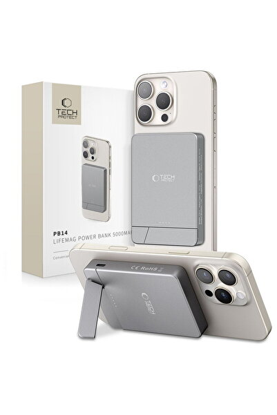 Tech-Protect PB14, 5000 mAh, 7,5 W, Gri