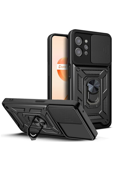 Techsuit Husă pentru Realme C31 - Seria CamShield - Negru