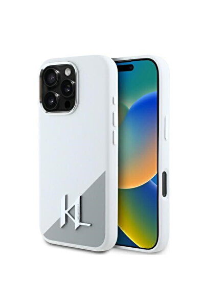Karl Lagerfeld Case for iPhone 16 Pro - Silicone MagSafe (KLHMP16LSCMKMPCH) -...