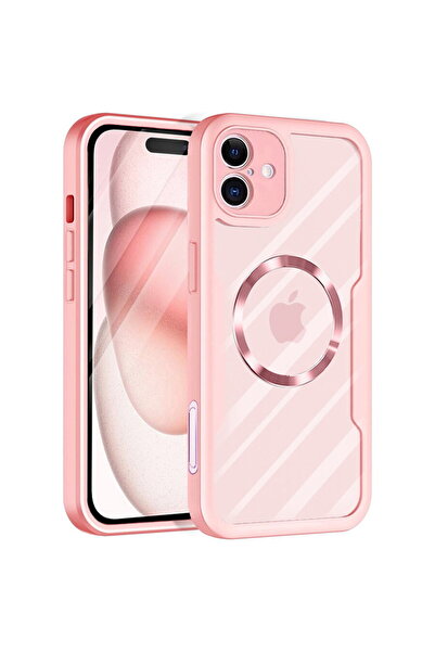 Techsuit Husa pentru iPhone 16 + Folie - ColorVerse 360 MagSafe Series - Pink