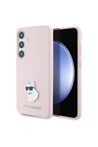Karl Lagerfeld Samsung Galaxy S24 Plus Case - Silicone (KLHCS24MSMHCNPP) - Pi...