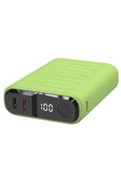 realpower PB-10000C PD+ USB-C 10000mAh Verde Deschis