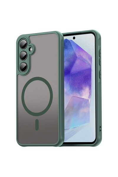 Techsuit Husa pentru Samsung Galaxy A55 5G - HaloFrost II MagSafe - Green