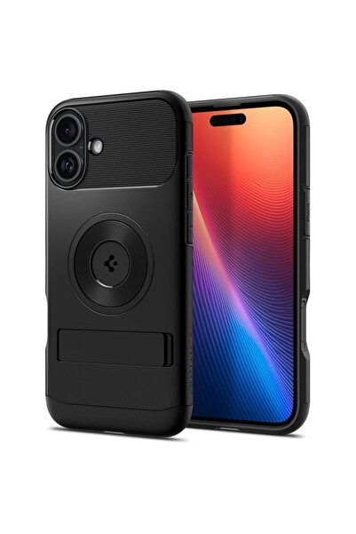Spigen Husa pentru iPhone 16 - Slim Armor MagSafe - Black
