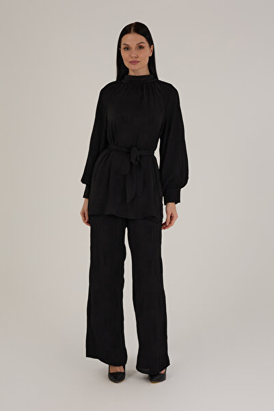 Jupe Kadın Dokuma Kumaş Piliseli Takım 8587