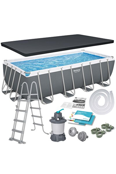 Other Basen stelażowy ogrodowy 488 x 244 x 122 cm 11w1 Bestway 56671N