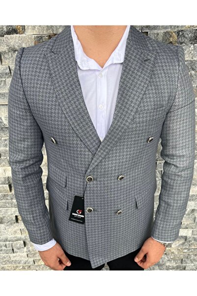 SABRİ ZENGİN Erkek Kışlık Kalın Kumaş Kruvaze Ceket