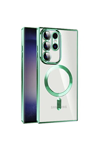 Techsuit Husa pentru Samsung Galaxy S23 Ultra - Luxury Crystal MagSafe - Ligh...