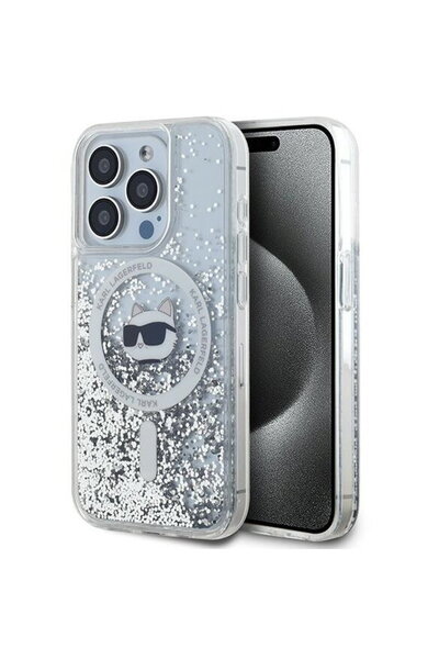 Karl Lagerfeld Husa pentru iPhone 15 Pro Max - Liquid Glitter MagSafe (KLHMP1...