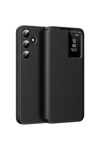Techsuit Husă pentru Samsung Galaxy S24 - Seria SmartView - Negru