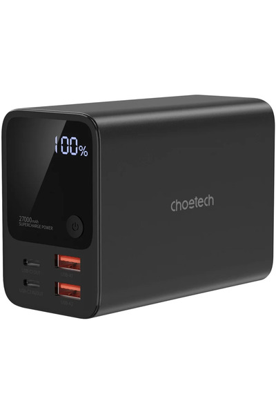 CHOETECH B635BK, 22.5W, 27000mAh, Negru