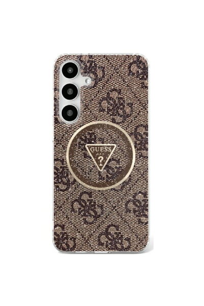 Guess Husa pentru Samsung Galaxy S25 - IML Metal Glitter 4G Circle Triangle M...