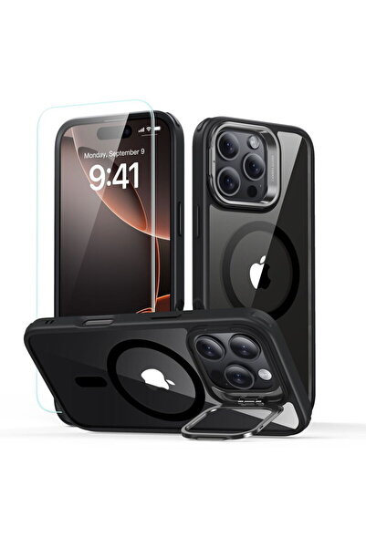 ESR Husă pentru iPhone 16 Pro + Folie - Classic Hybrid HaloLock Kickstand - T...