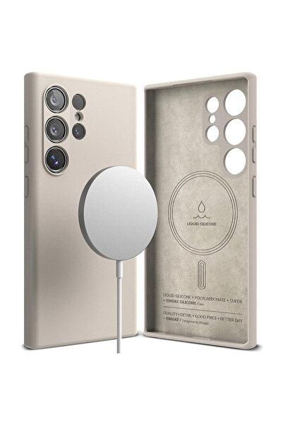 Ringke Husa pentru Samsung Galaxy S24 Ultra - Silicone Magnetic - Stone