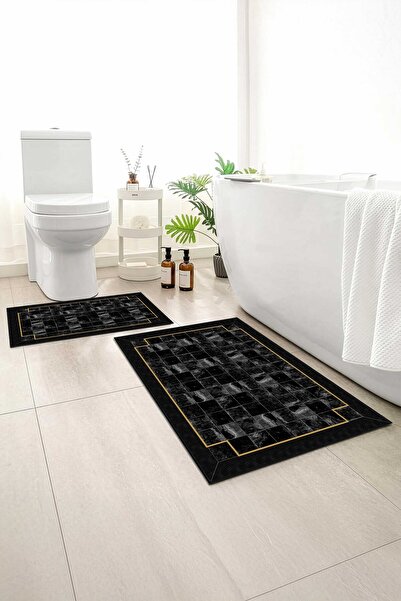 Monnhein 2-Pack Bath Mat, Soft Bathroom Rug, Non-Slip Backing, Washable - 60X...