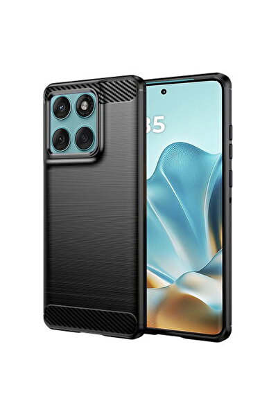 Techsuit Cover for Motorola Edge 60 / Edge 60 Fusion - Carbon Silicone - Black