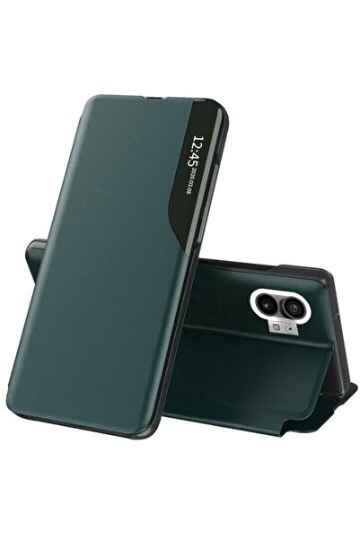 Techsuit Husă pentru Nothing Phone (1) - Seria eFold - Verde închis
