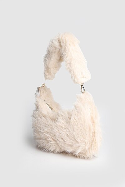 Store حقيبة يد نسائية من القطيفة بحزام مزدوج من ليور