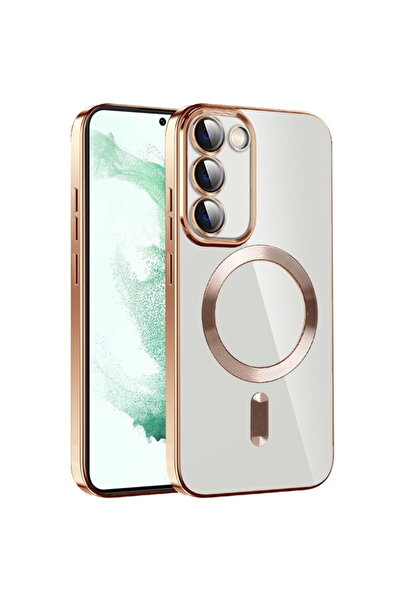 Techsuit Husa pentru Samsung Galaxy S23 - Luxury Crystal MagSafe - Gold