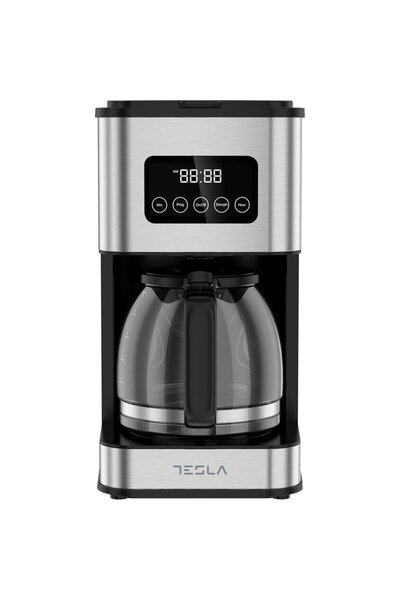 TESLA Digital Coffee Maker CMF201BX - 900W Elegant Stainless Steel Design, 1....
