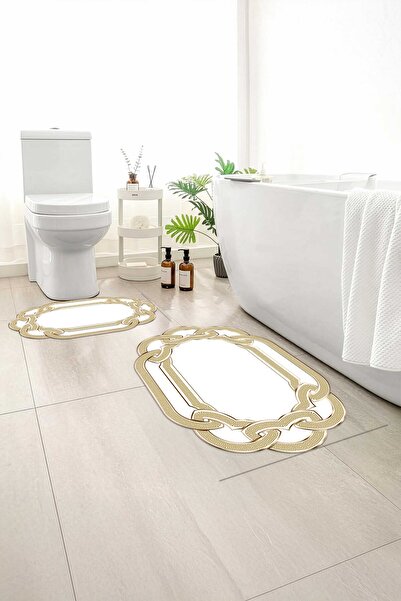 Monnhein 2 buc Covoraș de baie, covor moale de baie, cu bază anti-alunecare, ...