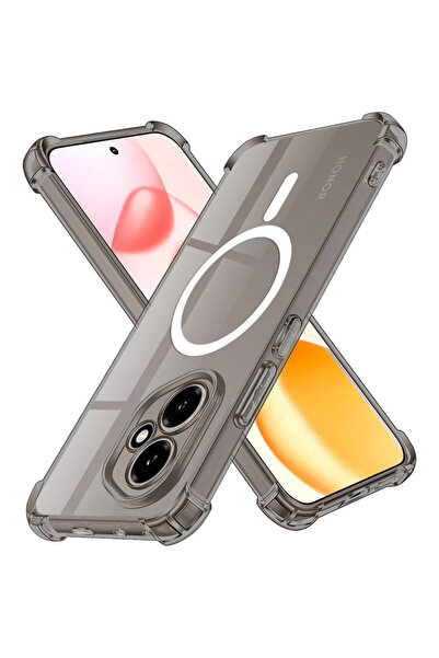 Techsuit Husa pentru Honor 400 Pro - Shockproof Clear Silicone MagSafe - Smok...