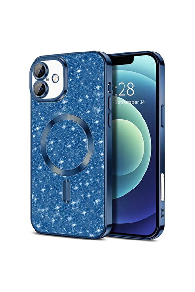 Techsuit Husa pentru iPhone 16 Plus - Luxury Glitter MagSafe - Deep Blue