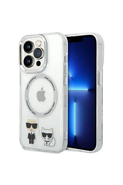 Karl Lagerfeld Husa telefon pentru iPhone 14 Pro, Karl and Choupette, MagSafe...