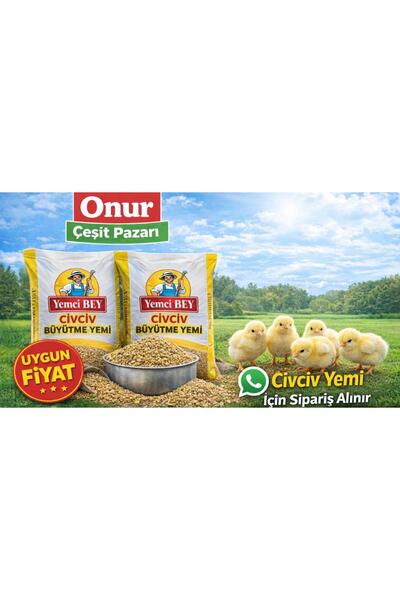 Muhtelif Yemci Bey 10 KG Civciv Büyütme Yemi Granur Yem Toz Yem Kanatlı Grup ...