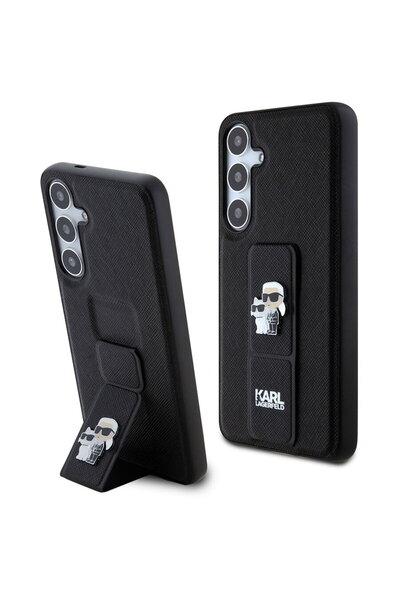 Karl Lagerfeld Case for Samsung Galaxy S24 Plus - Saffiano Gripstand (KLHCS24...