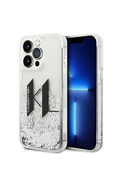 Karl Lagerfeld KLHCP14LLBKLCS Carcasă rigidă argintie/roșie pentru iPhone 14 ...