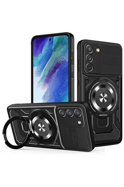 Techsuit Husa pentru Samsung Galaxy S21 FE 5G - RuggedCam - Black