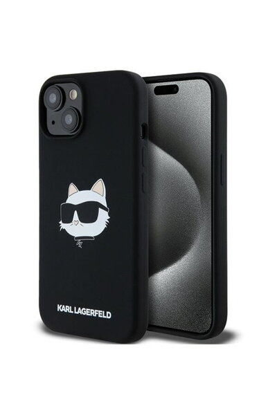 Karl Lagerfeld Case for iPhone 15 Plus / iPhone 14 Plus - Silicone MagSafe (K...